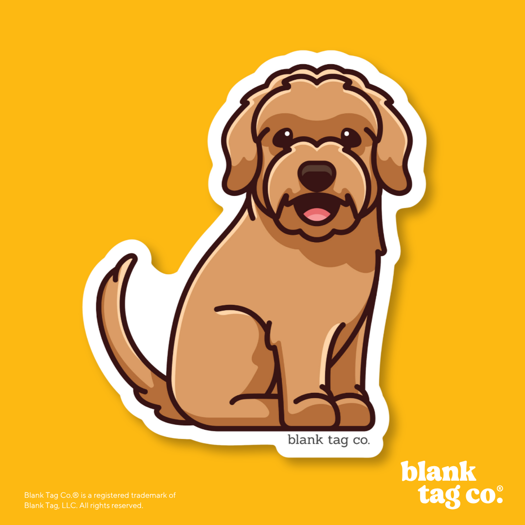 Blank Tag Co.® Waterproof Sticker - Goldendoodle