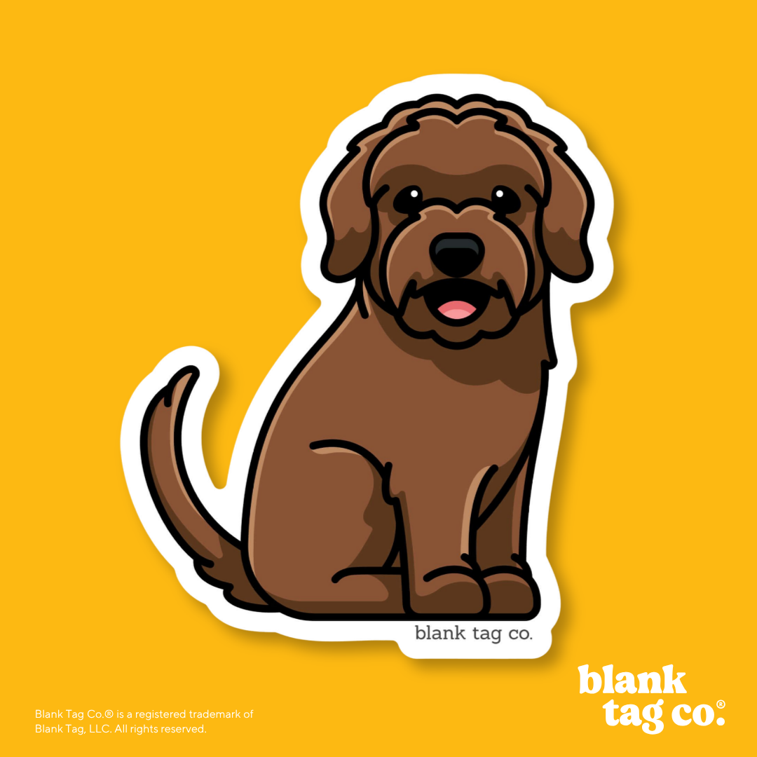 Blank Tag Co.® Waterproof Sticker - Goldendoodle