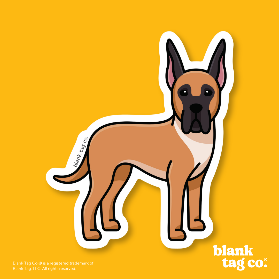 Blank Tag Co.® Waterproof Sticker - Great Dane