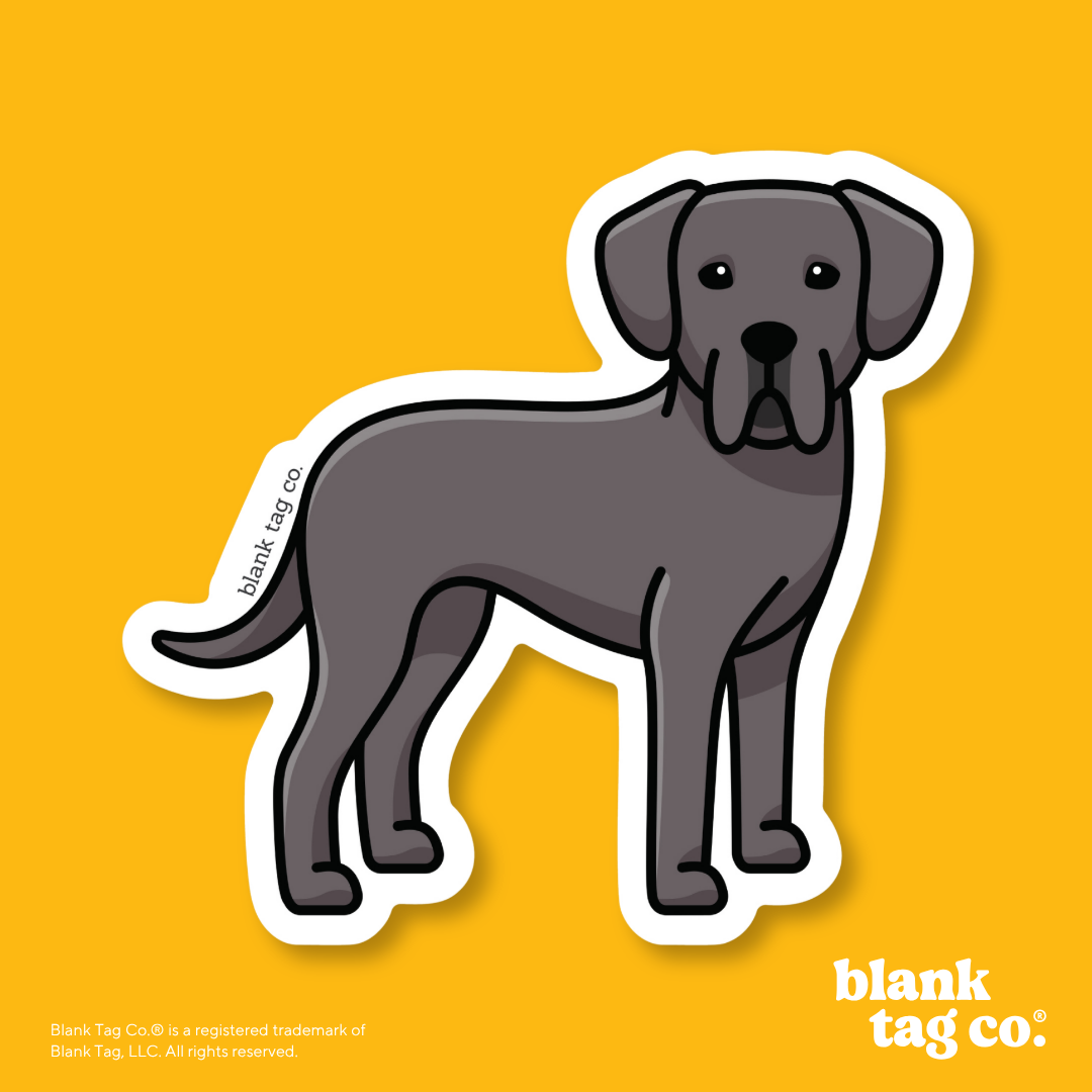 Blank Tag Co.® Waterproof Sticker - Great Dane