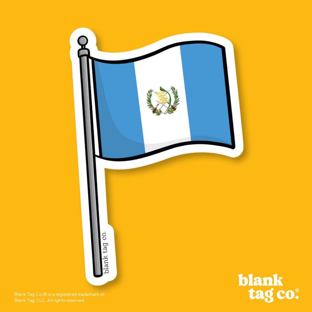 Blank Tag Co.® Waterproof Sticker - Guatemala Flag