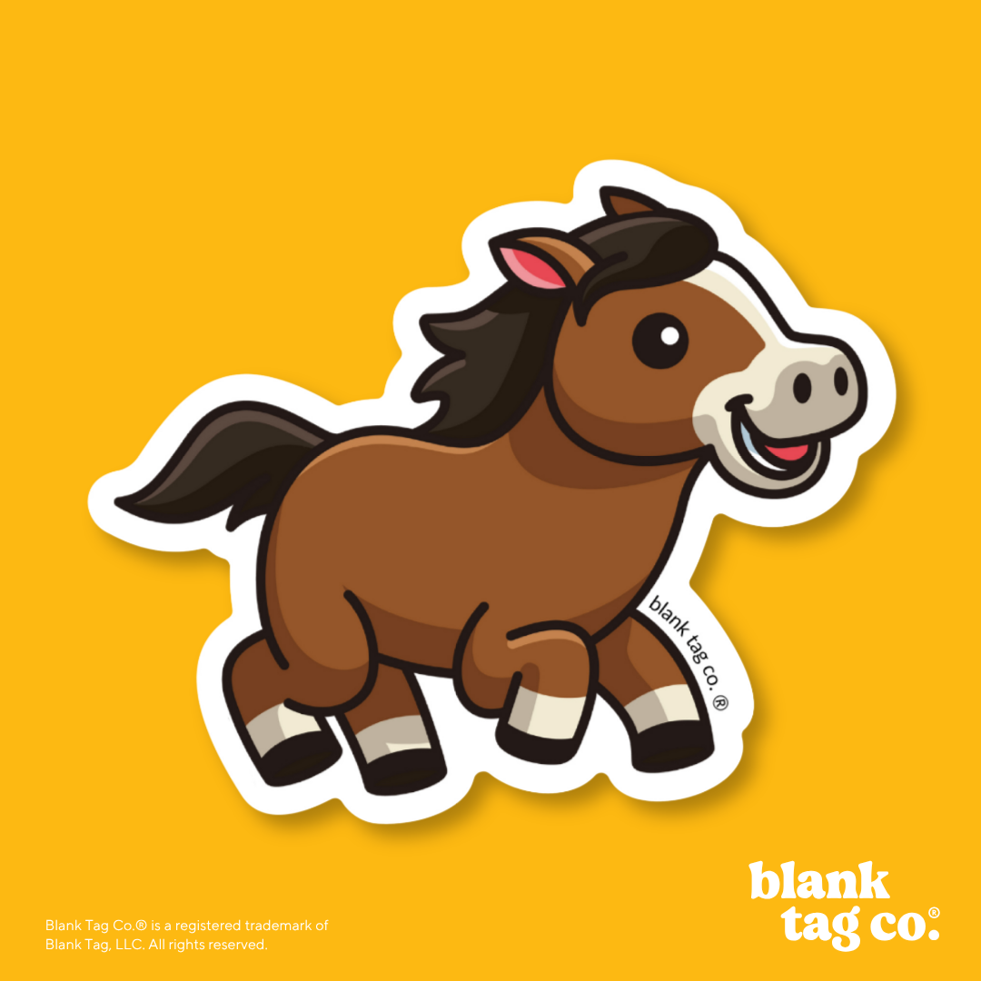 Blank Tag Co.® Waterproof Sticker - Horse