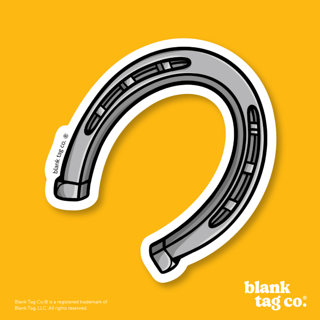 Blank Tag Co.® Waterproof Sticker - Horseshoe