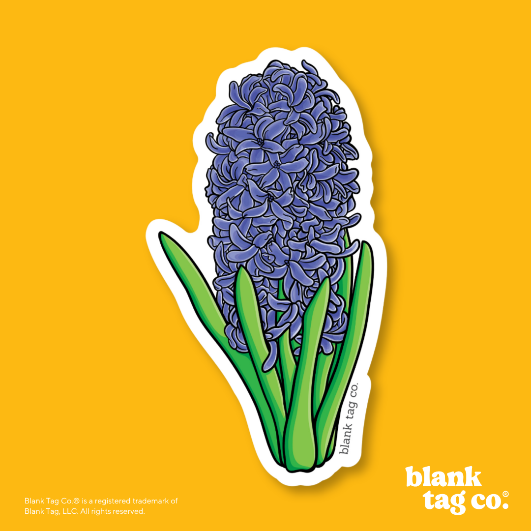 Blank Tag Co.® Waterproof Sticker - Hyacinth
