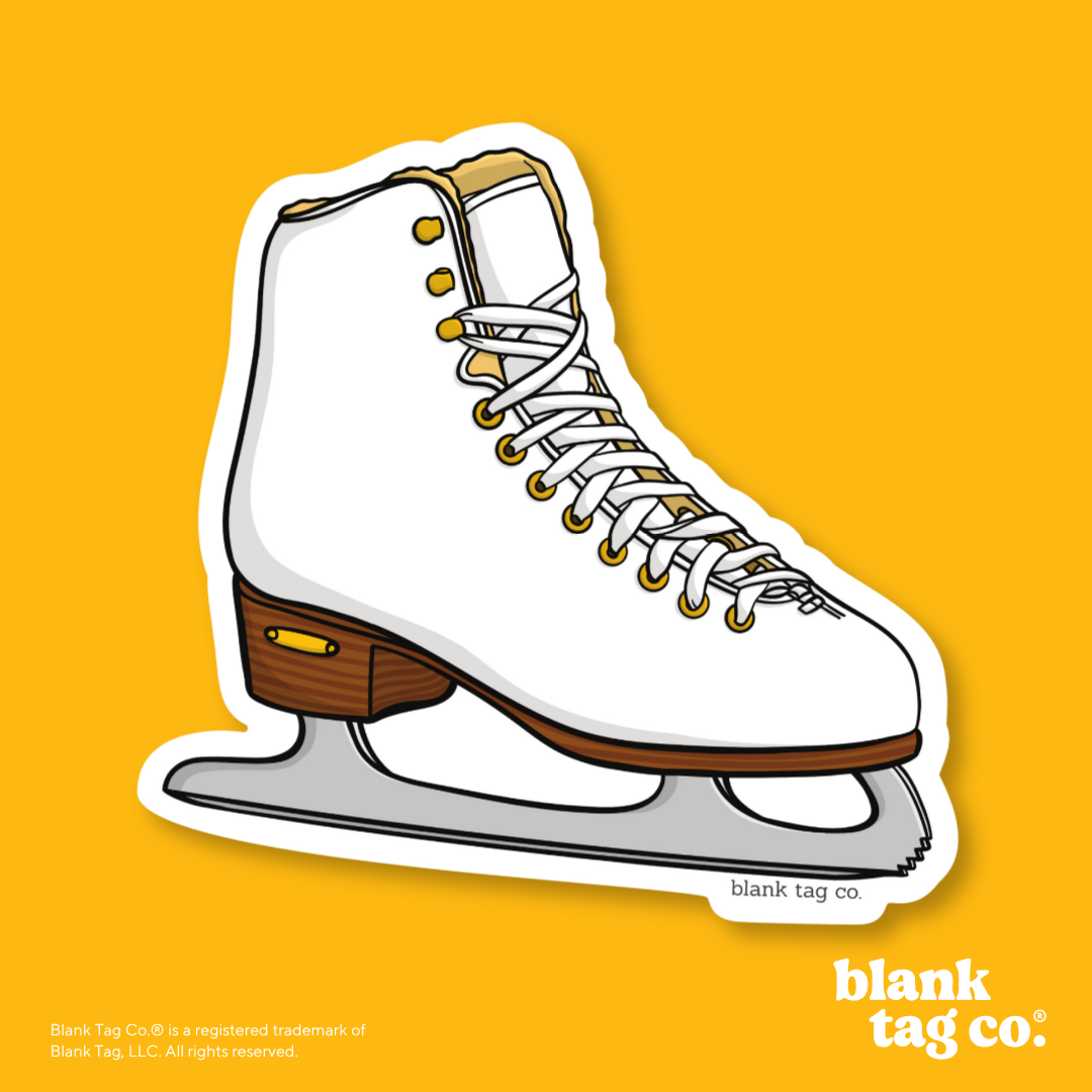 Blank Tag Co.® Waterproof Sticker - Ice Skate
