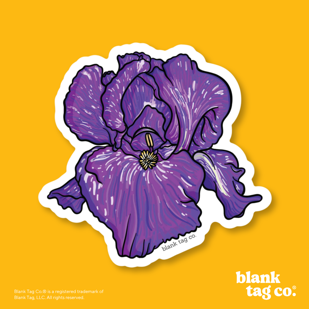 Blank Tag Co.® Waterproof Sticker - Iris