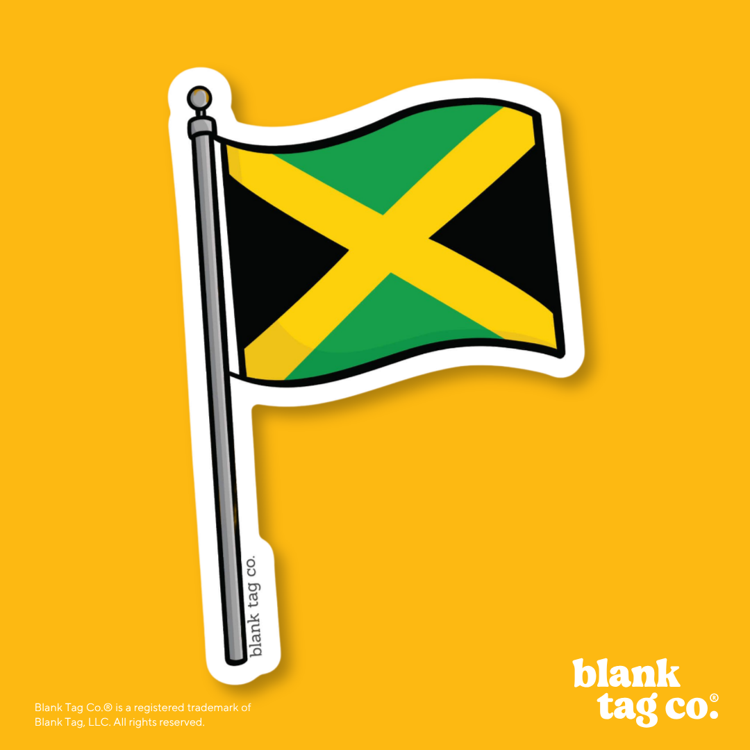 Blank Tag Co.® Waterproof Sticker - Jamaica Flag