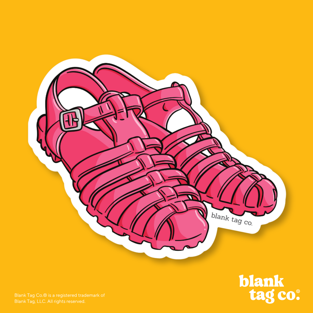 Blank Tag Co.® Waterproof Sticker - Jelly Shoes