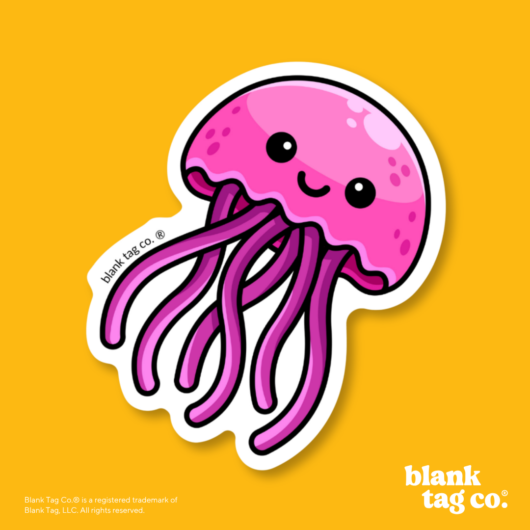 Blank Tag Co.® Waterproof Sticker - Jellyfish