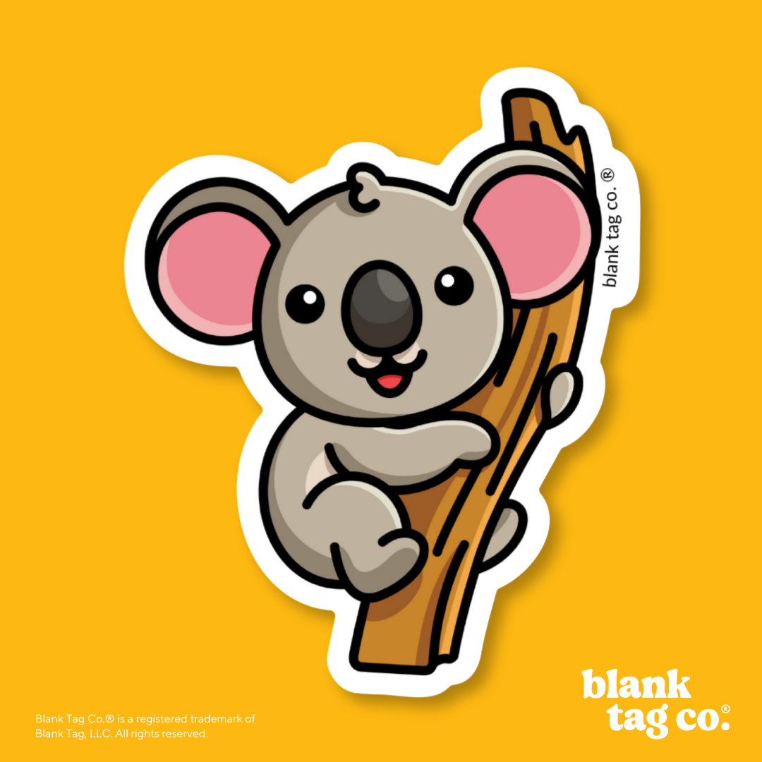 Blank Tag Co.® Waterproof Sticker - Koala