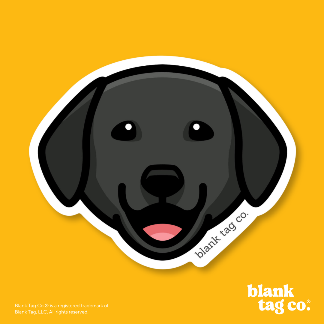 Blank Tag Co.® Waterproof Sticker - Labrador Retriever Face