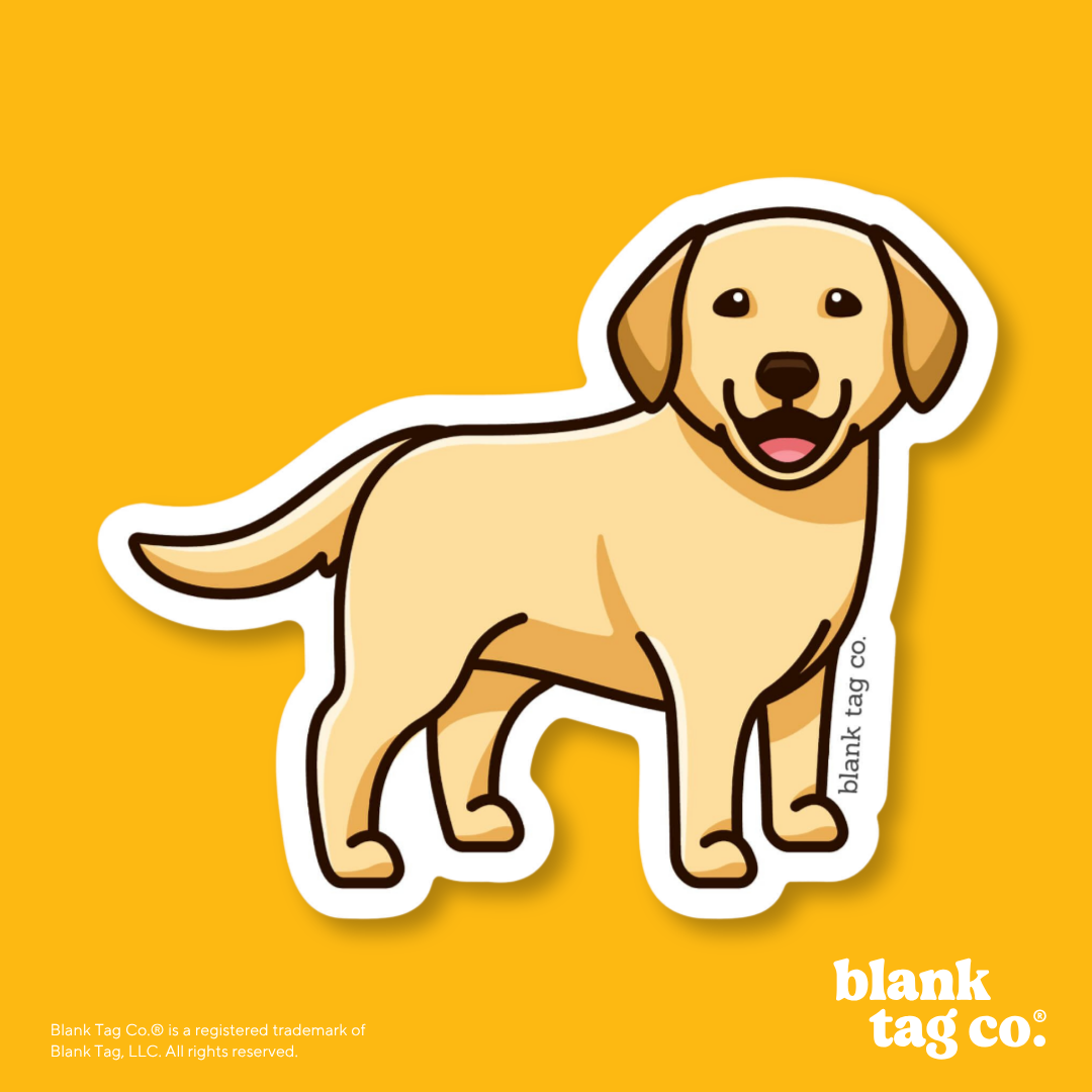Blank Tag Co.® Waterproof Sticker - Labrador Retriever