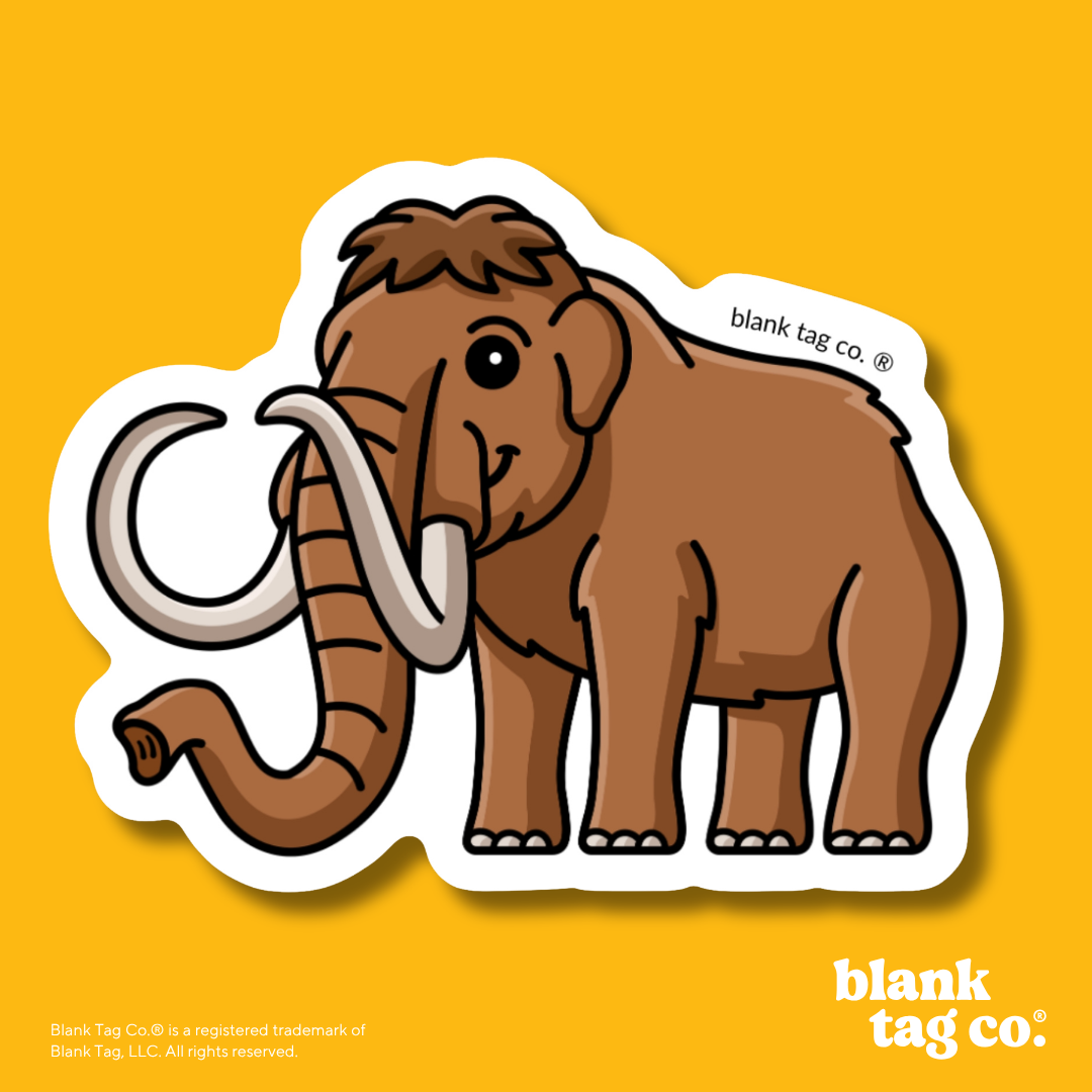 Blank Tag Co.® Waterproof Sticker - Mammoth