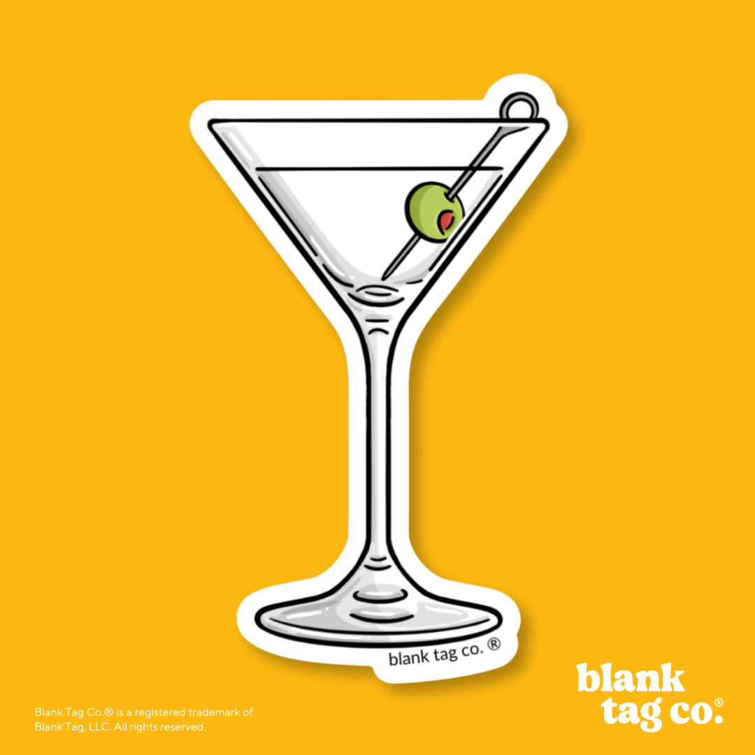 Blank Tag Co.® Waterproof Sticker - Martini