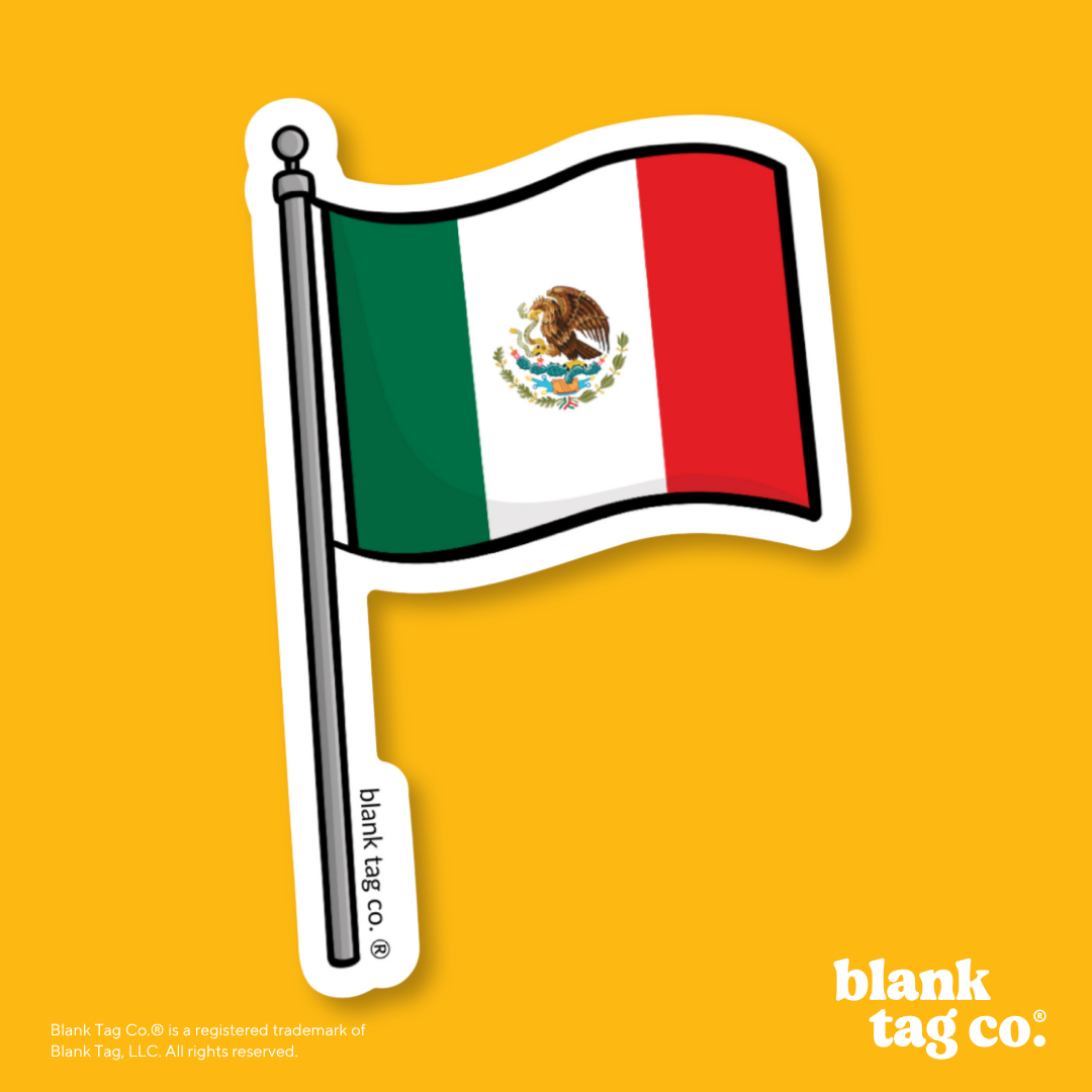 Blank Tag Co.® Waterproof Sticker - Mexico Flag