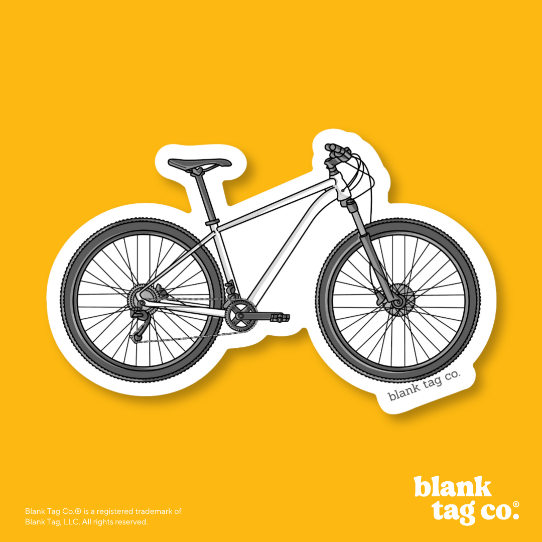 Blank Tag Co.® Waterproof Sticker - Mountain Bike