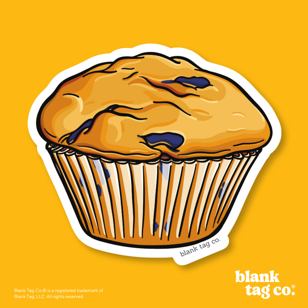 Blank Tag Co.® Waterproof Sticker - Muffin