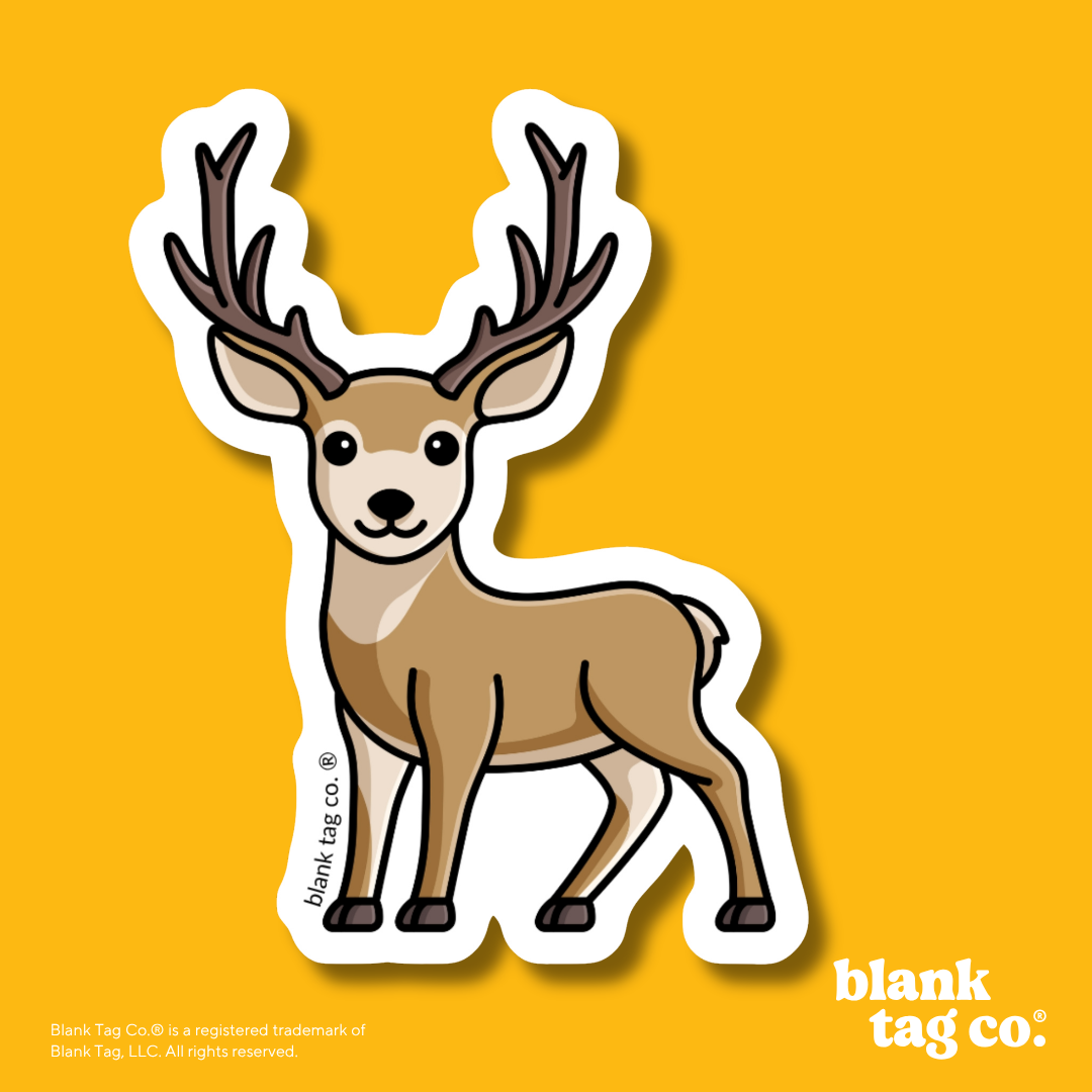 Blank Tag Co.® Waterproof Sticker - Mule Deer