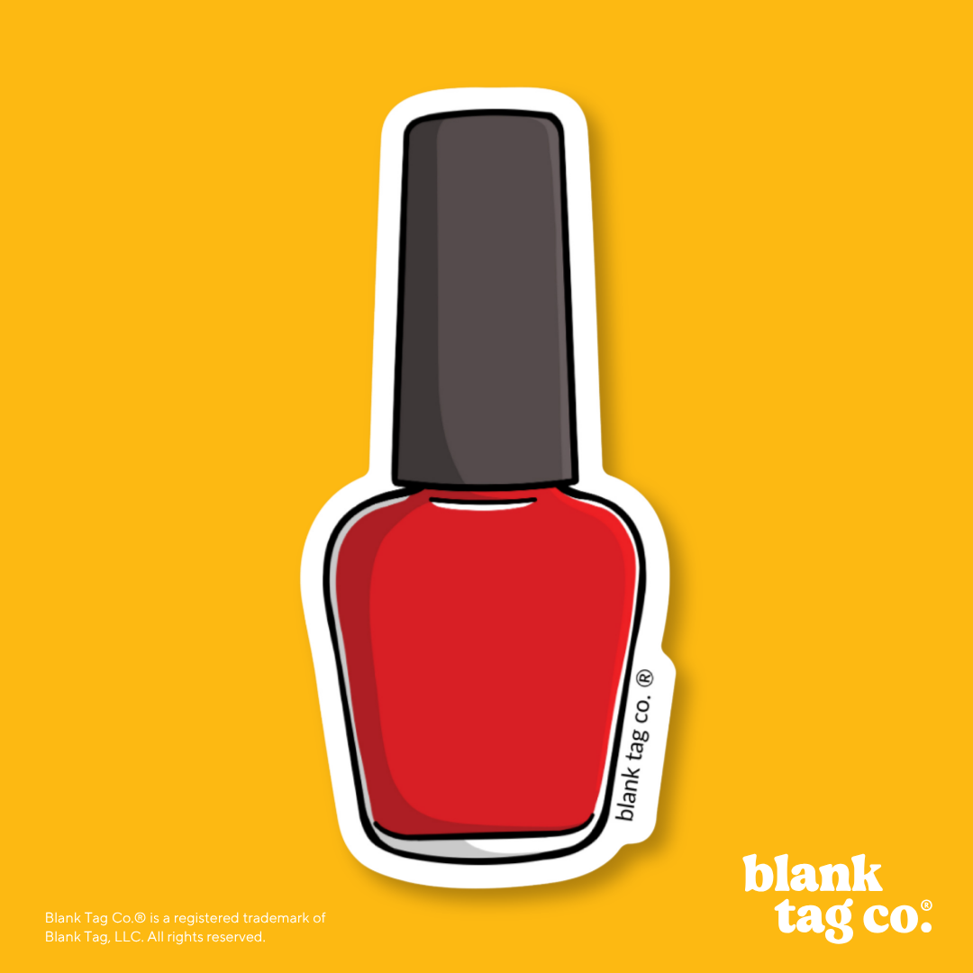 Blank Tag Co.® Waterproof Sticker - Nail Polish