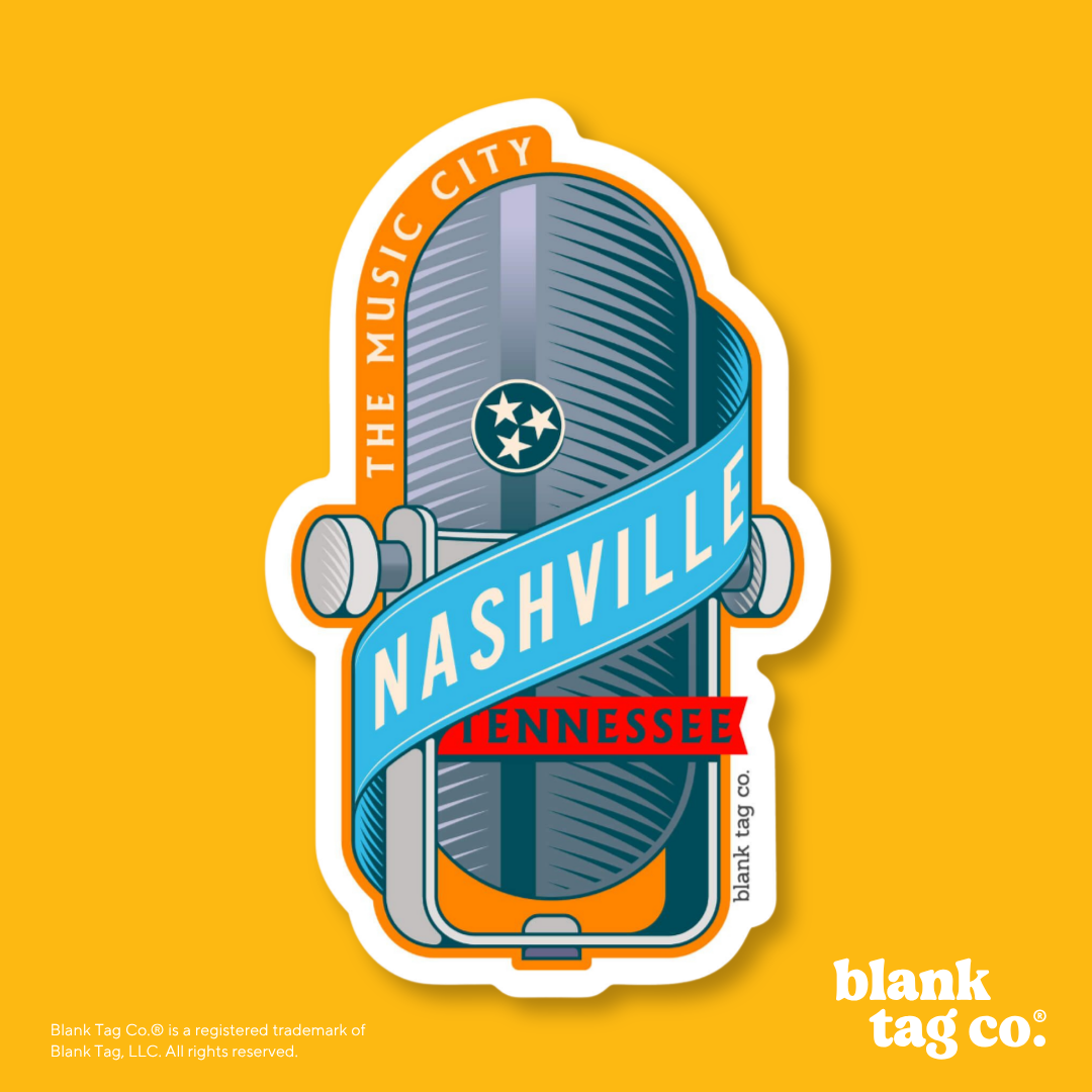 Blank Tag Co.® Waterproof Sticker - Nashville City Badge