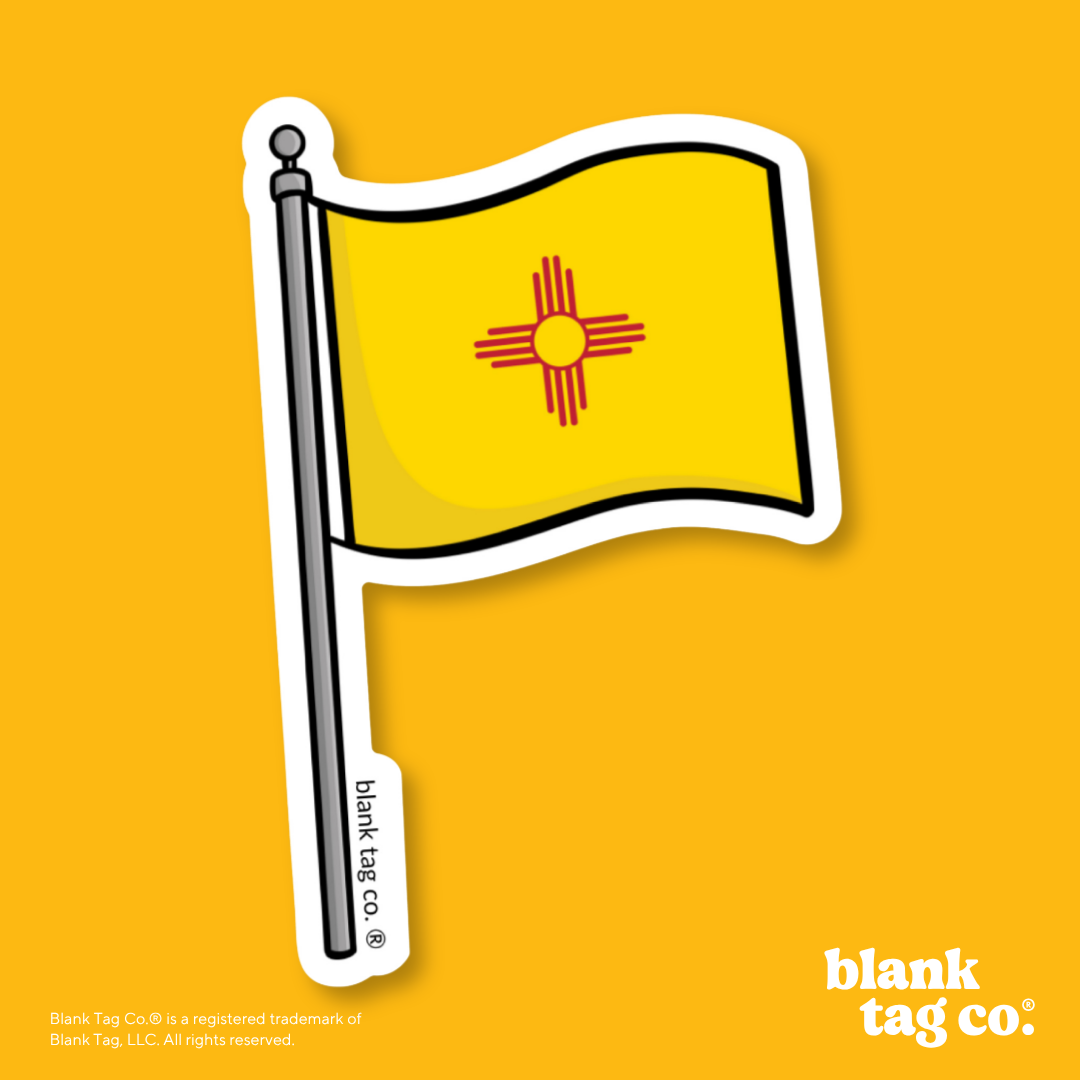 Blank Tag Co.® Waterproof Sticker - New Mexico Flag