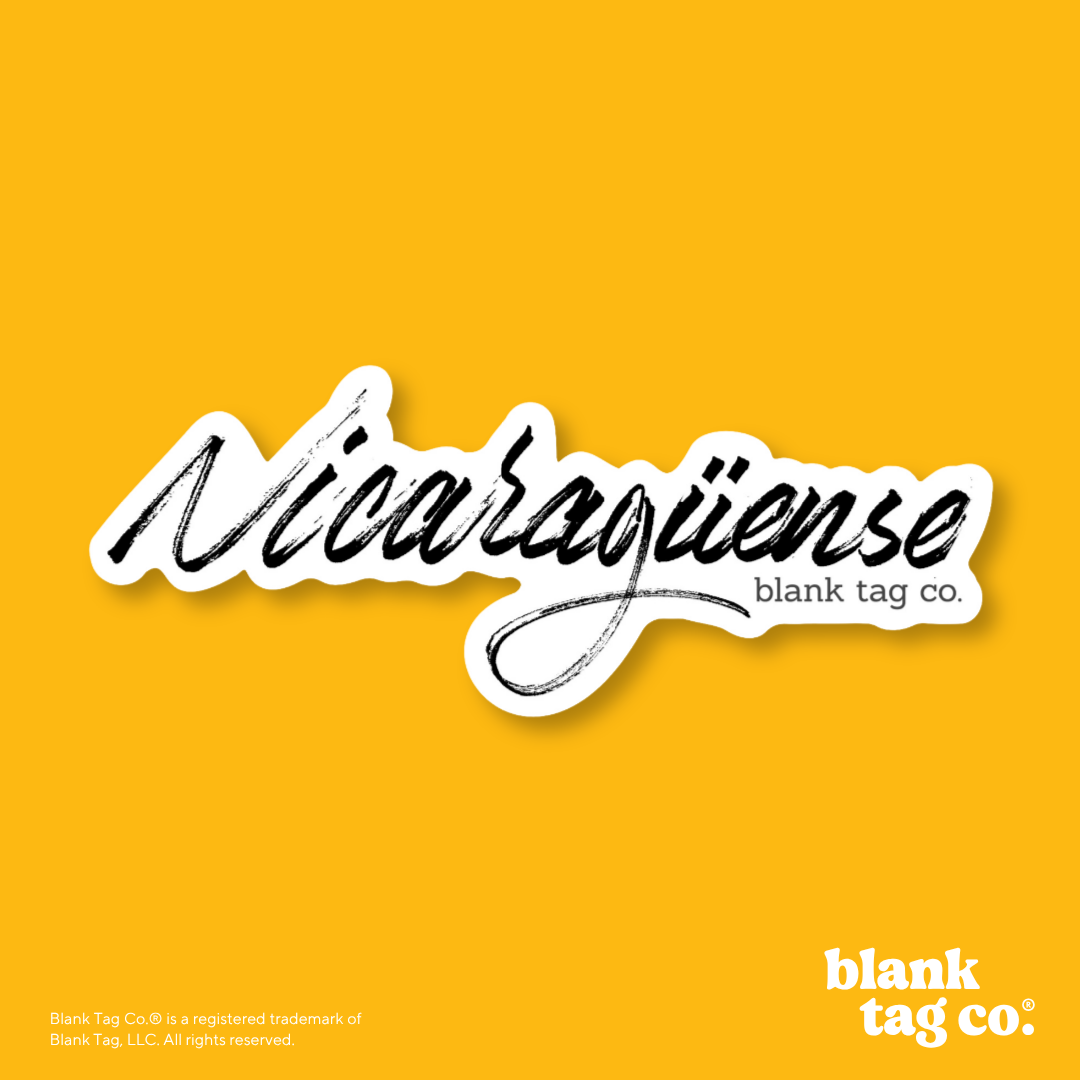 Blank Tag Co.® Waterproof Sticker - Nicaragüense