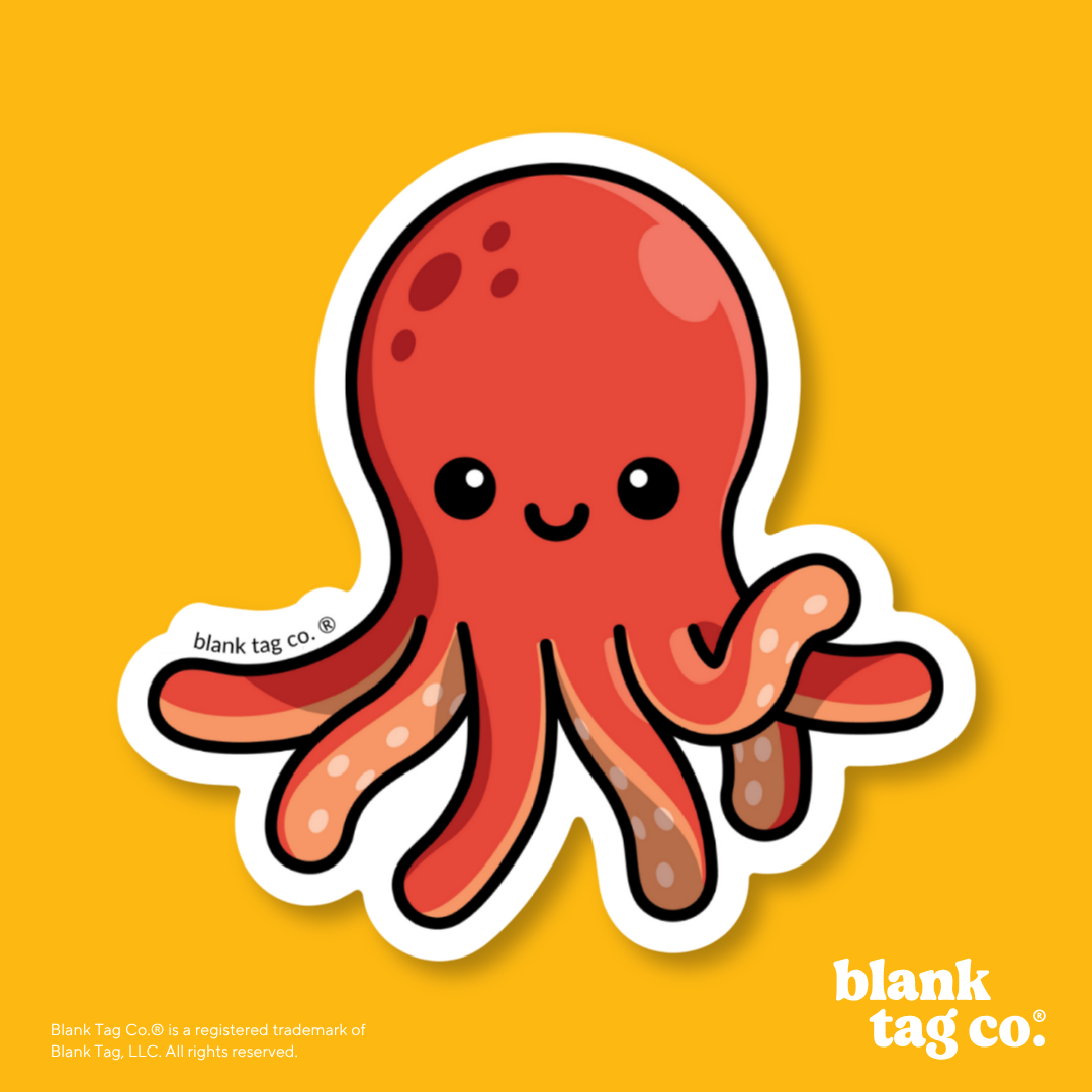 Blank Tag Co.® Waterproof Sticker - Octopus