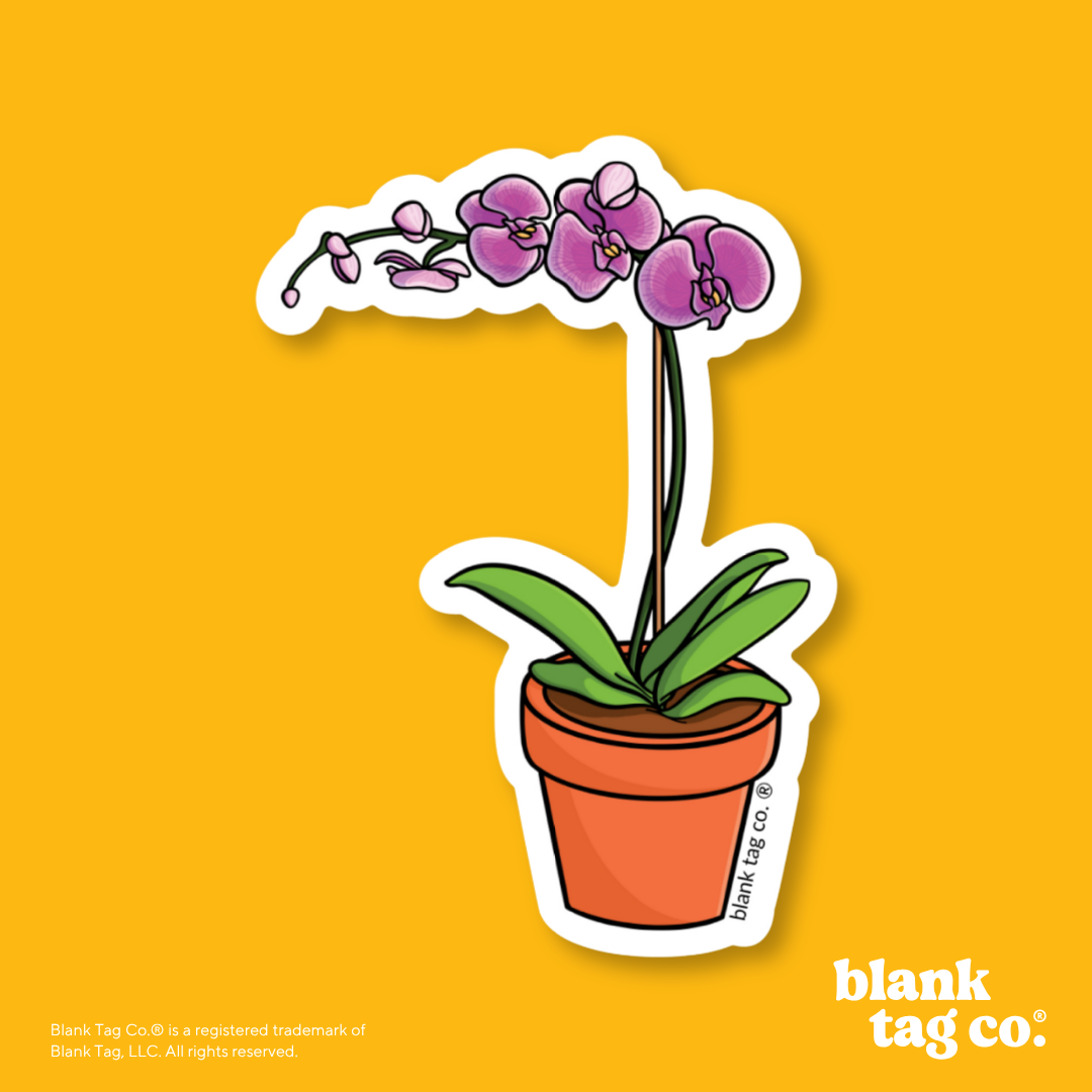 Blank Tag Co.® Waterproof Sticker - Orchid