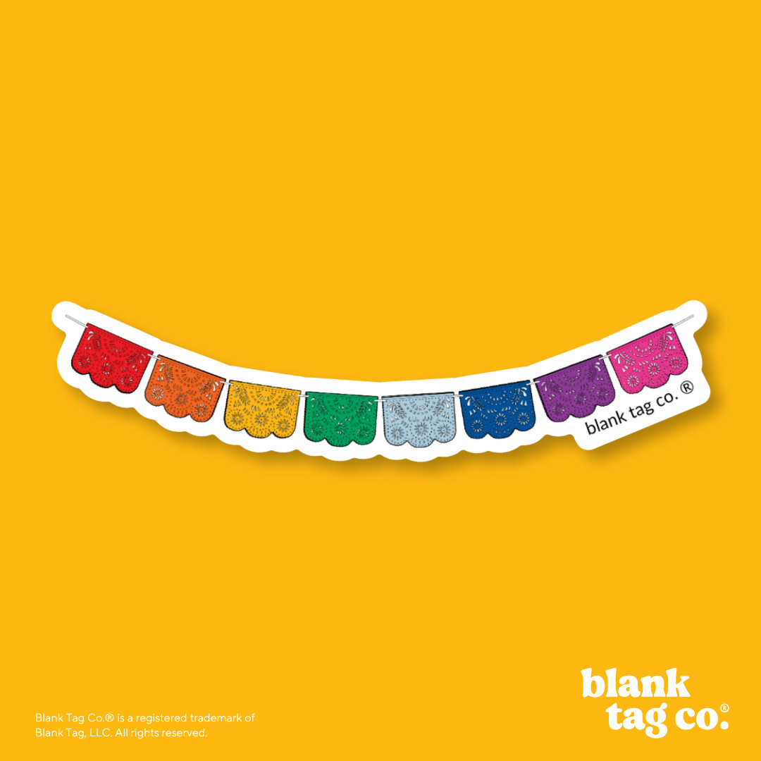 Blank Tag Co.® Waterproof Sticker - Papel Picado
