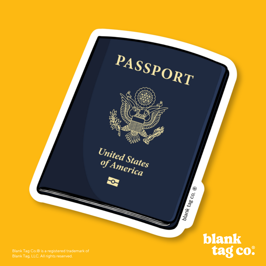 Blank Tag Co.® Waterproof Sticker - Passport