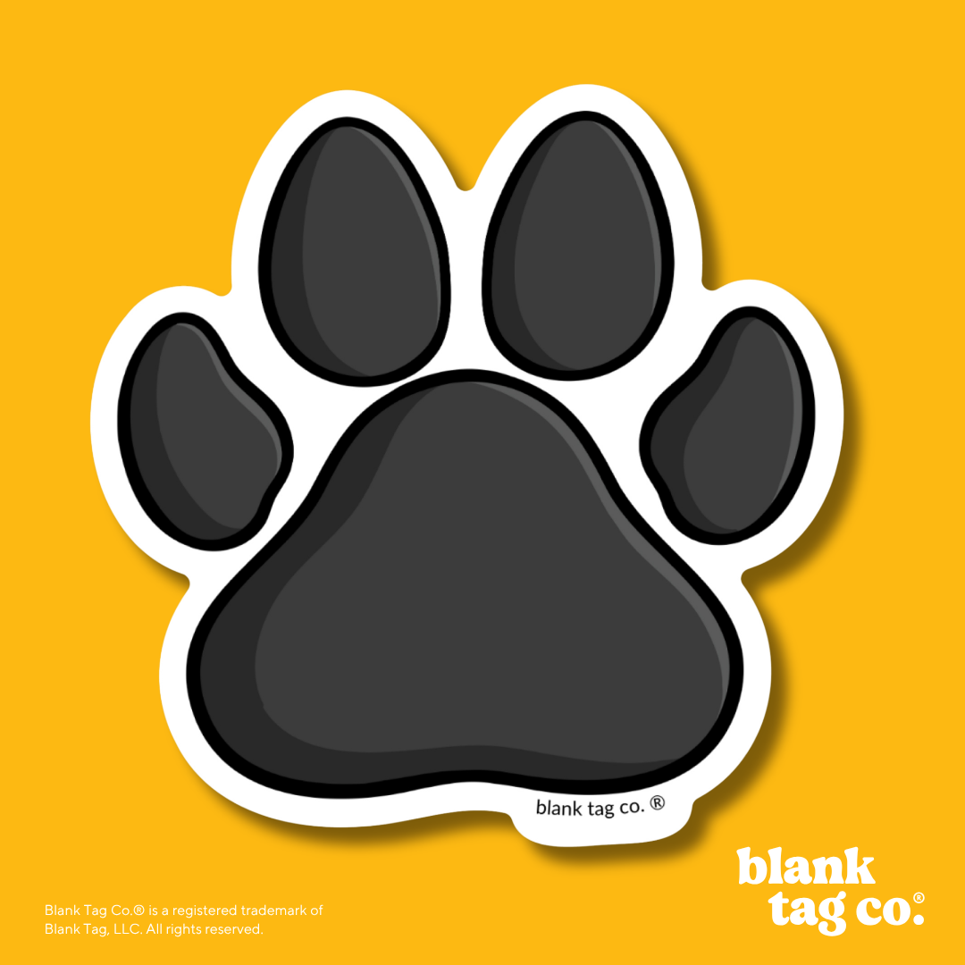 Blank Tag Co.® Waterproof Sticker - Paw Print