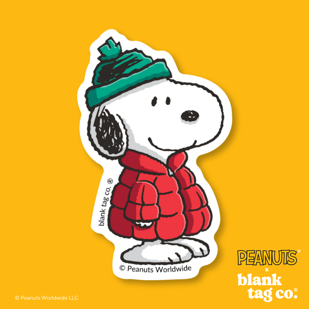 Peanuts® Waterproof Sticker - Snoopy With A Puffy Jacket