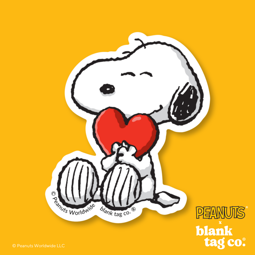 Peanuts® Waterproof Sticker - Snoopy In Love