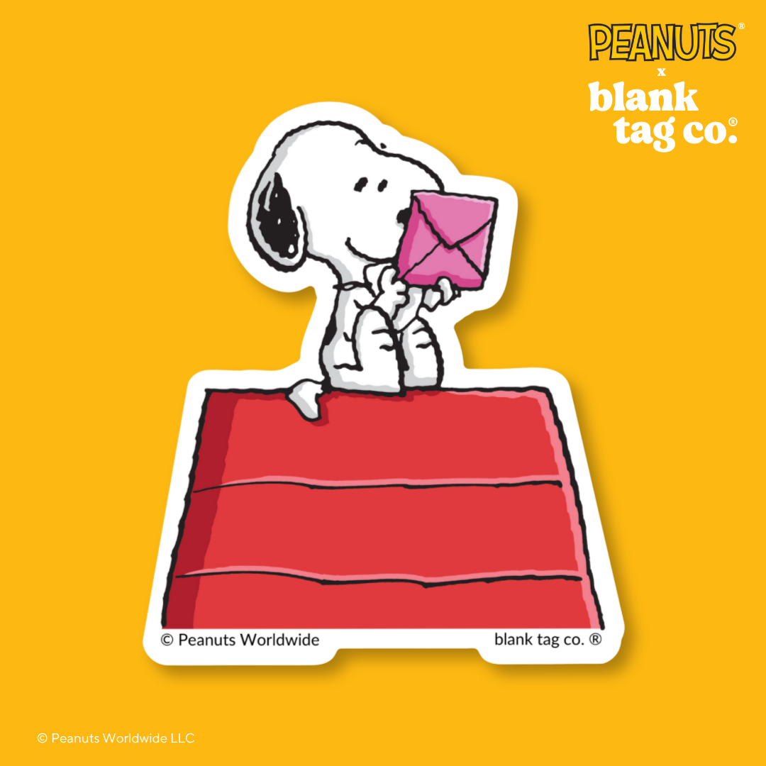 Peanuts® Waterproof Sticker - Snoopy Reading A Letter