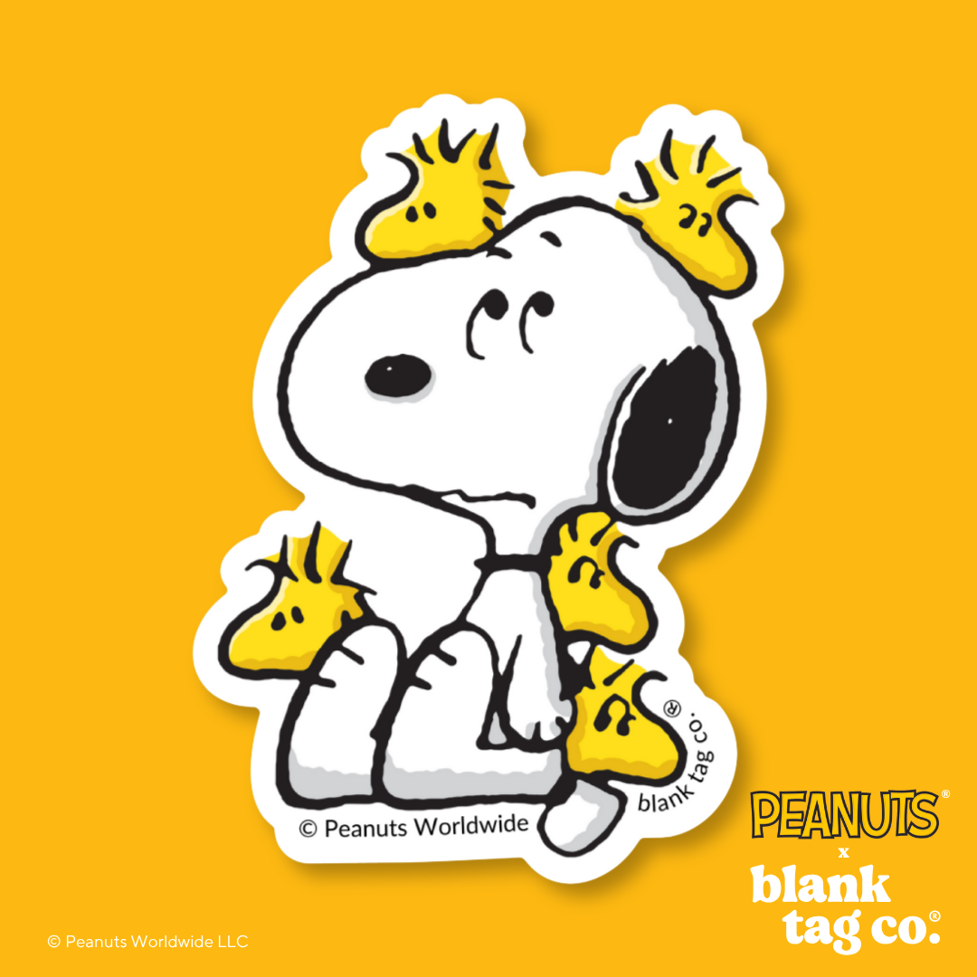 Peanuts® Waterproof Sticker - Overwhelmed Snoopy