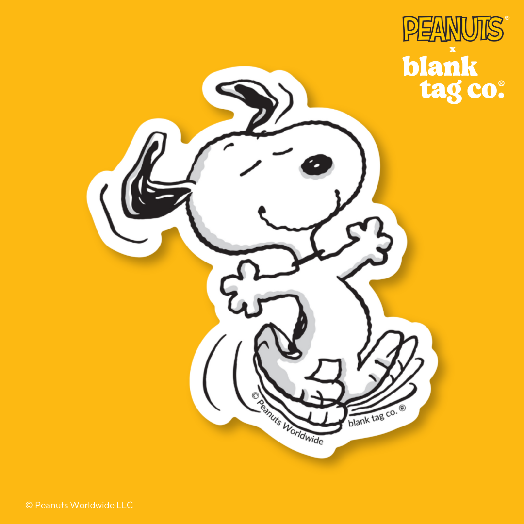 Peanuts® Waterproof Sticker - Dancing Snoopy