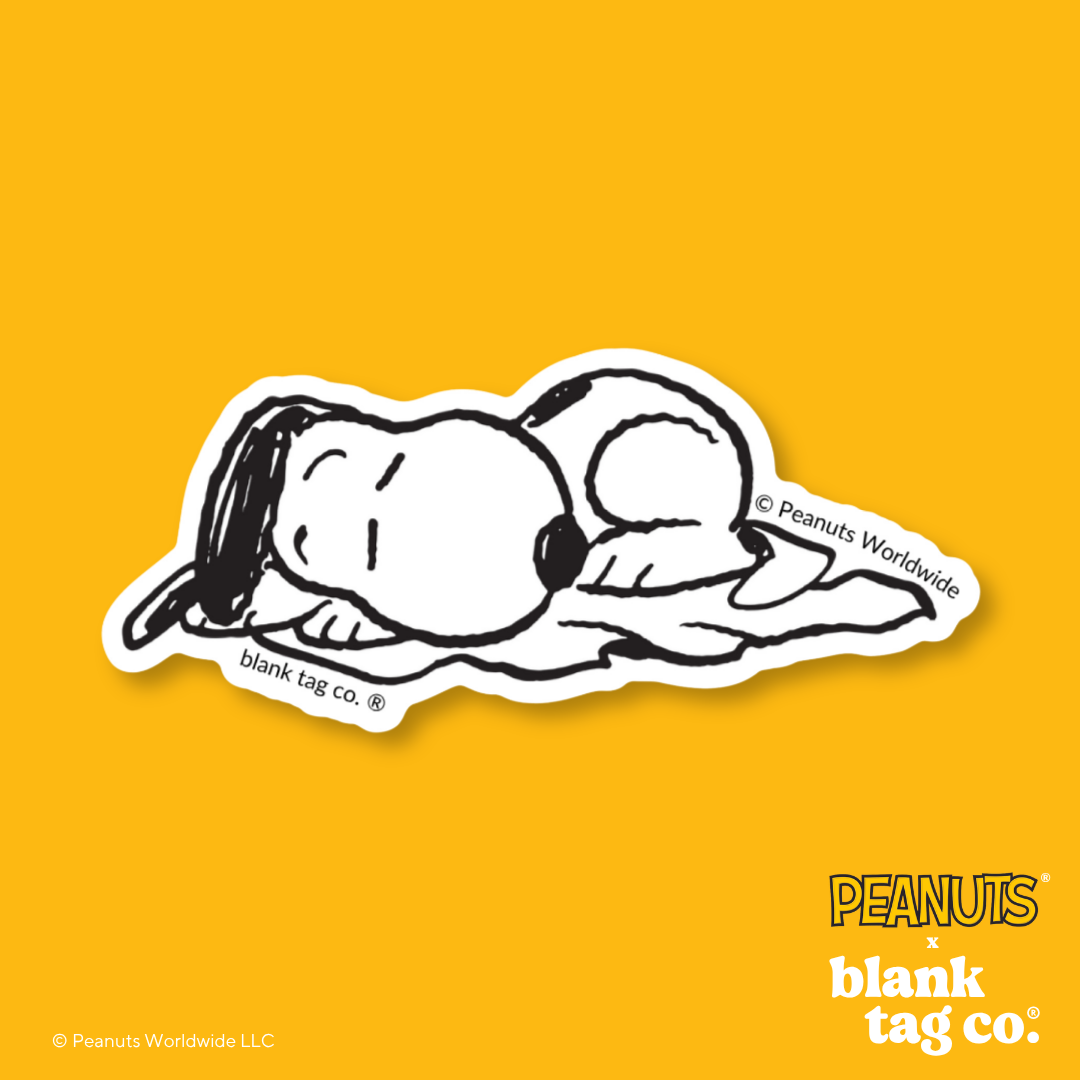 Peanuts® Waterproof Sticker - Sleeping Snoopy