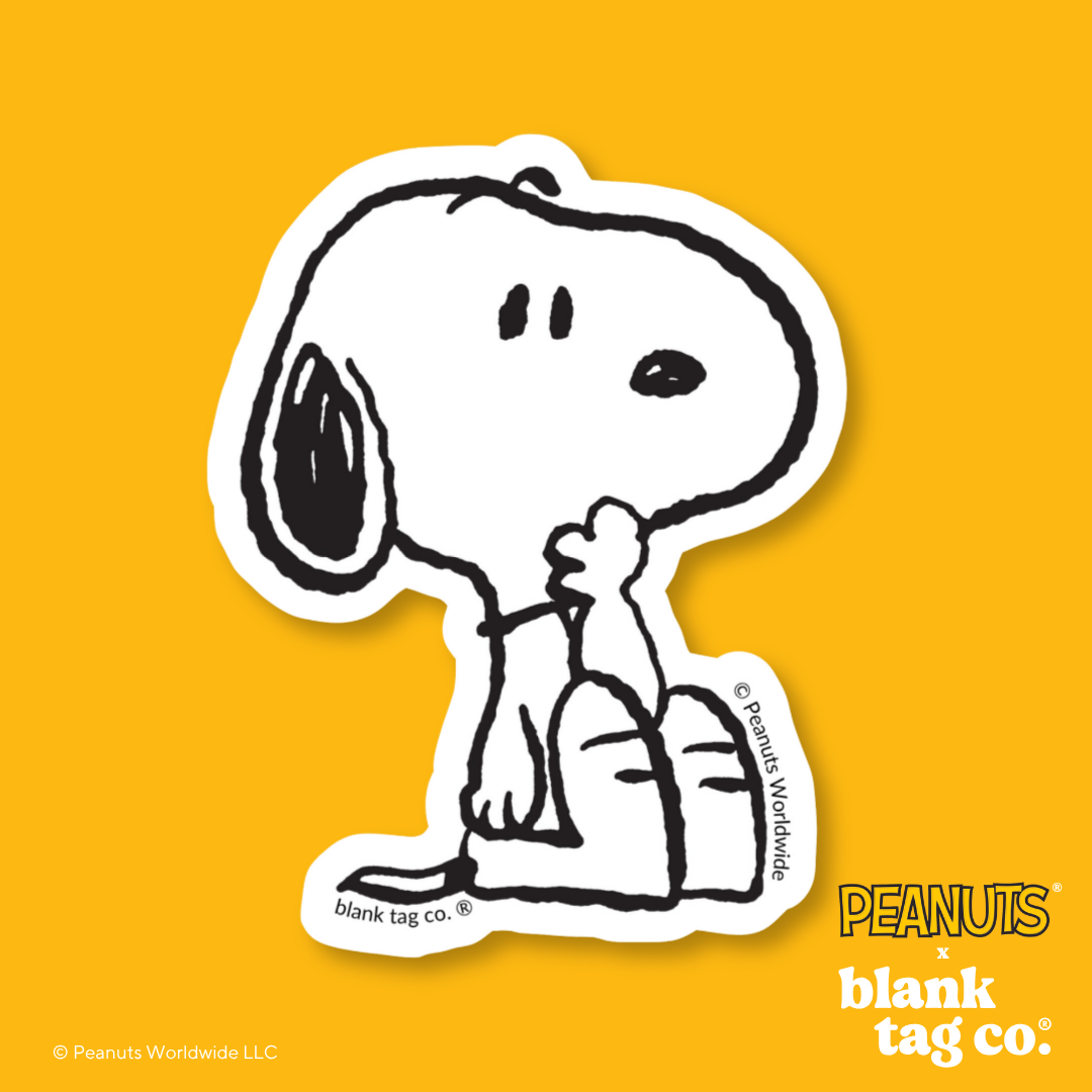 Peanuts® Waterproof Sticker - Confused Snoopy