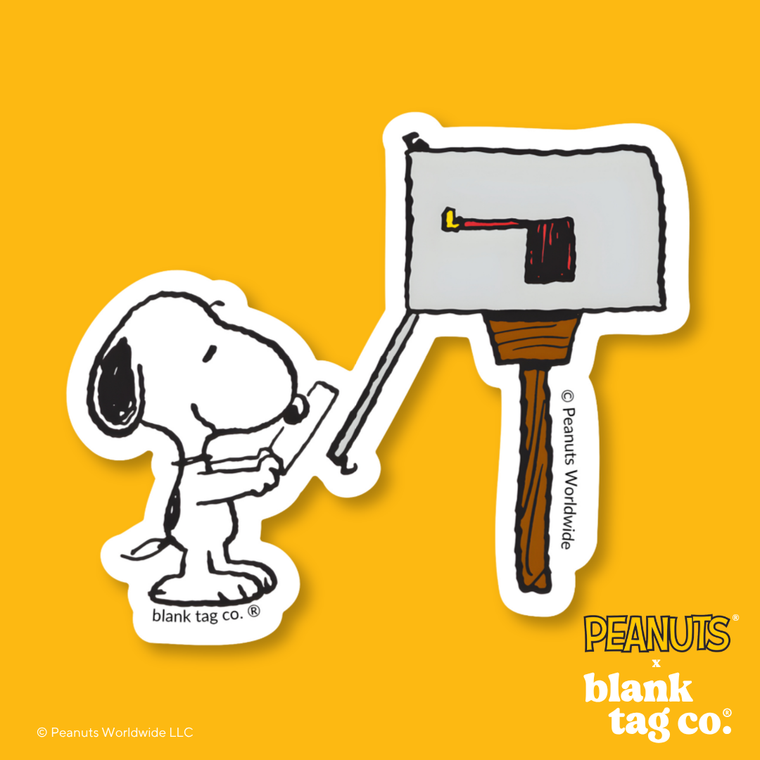 Peanuts® Waterproof Sticker - Snoopy Checking The Mailbox