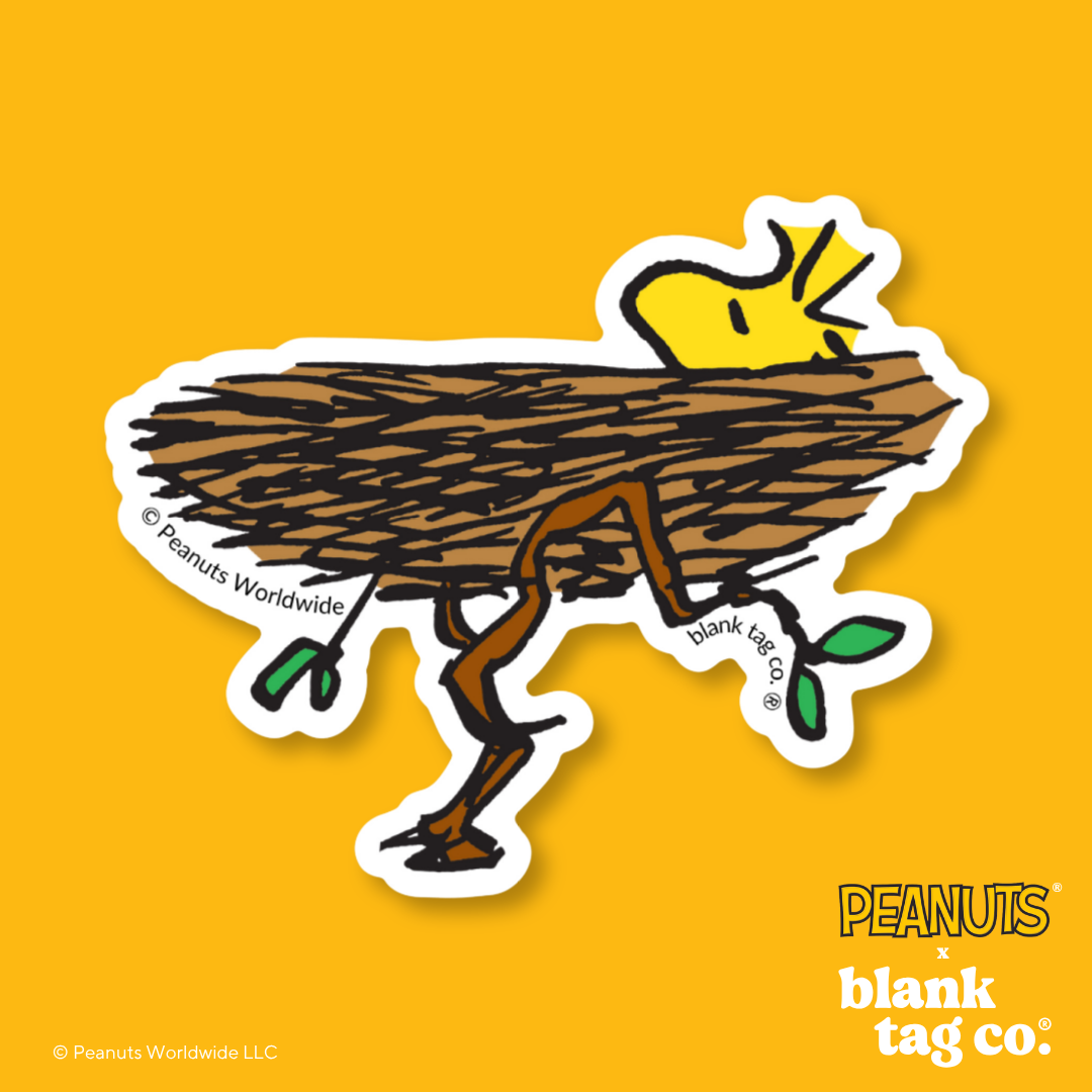 Peanuts® Waterproof Sticker - Nesting Woodstock