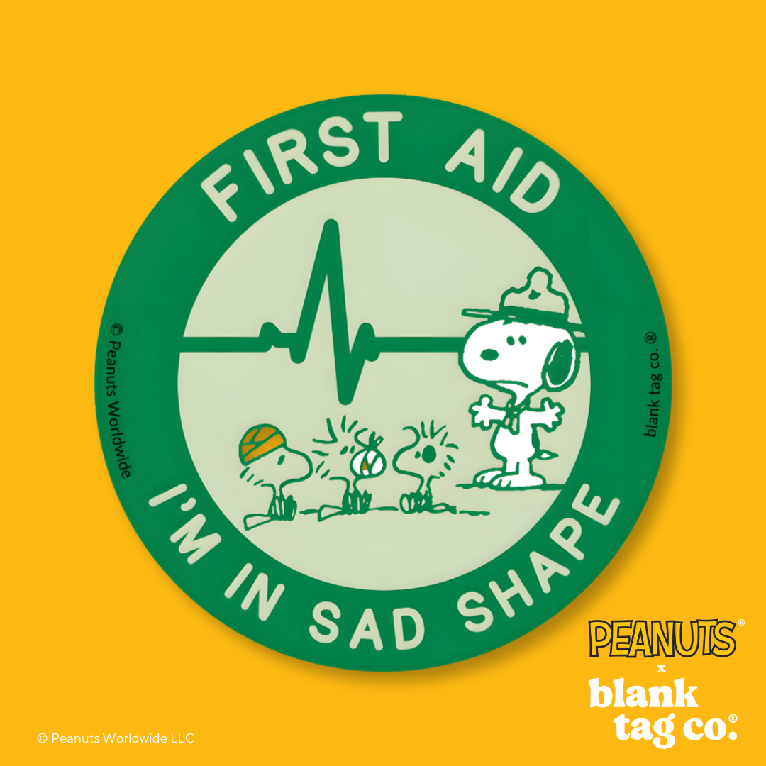Peanuts® Waterproof Sticker - First Aid Beagle Scouts Badge
