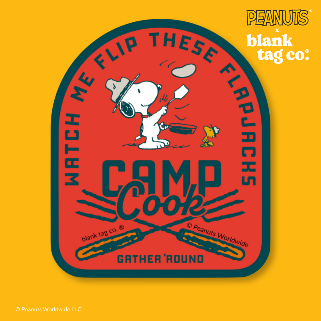 Peanuts® Waterproof Sticker - Camp Cook Badge