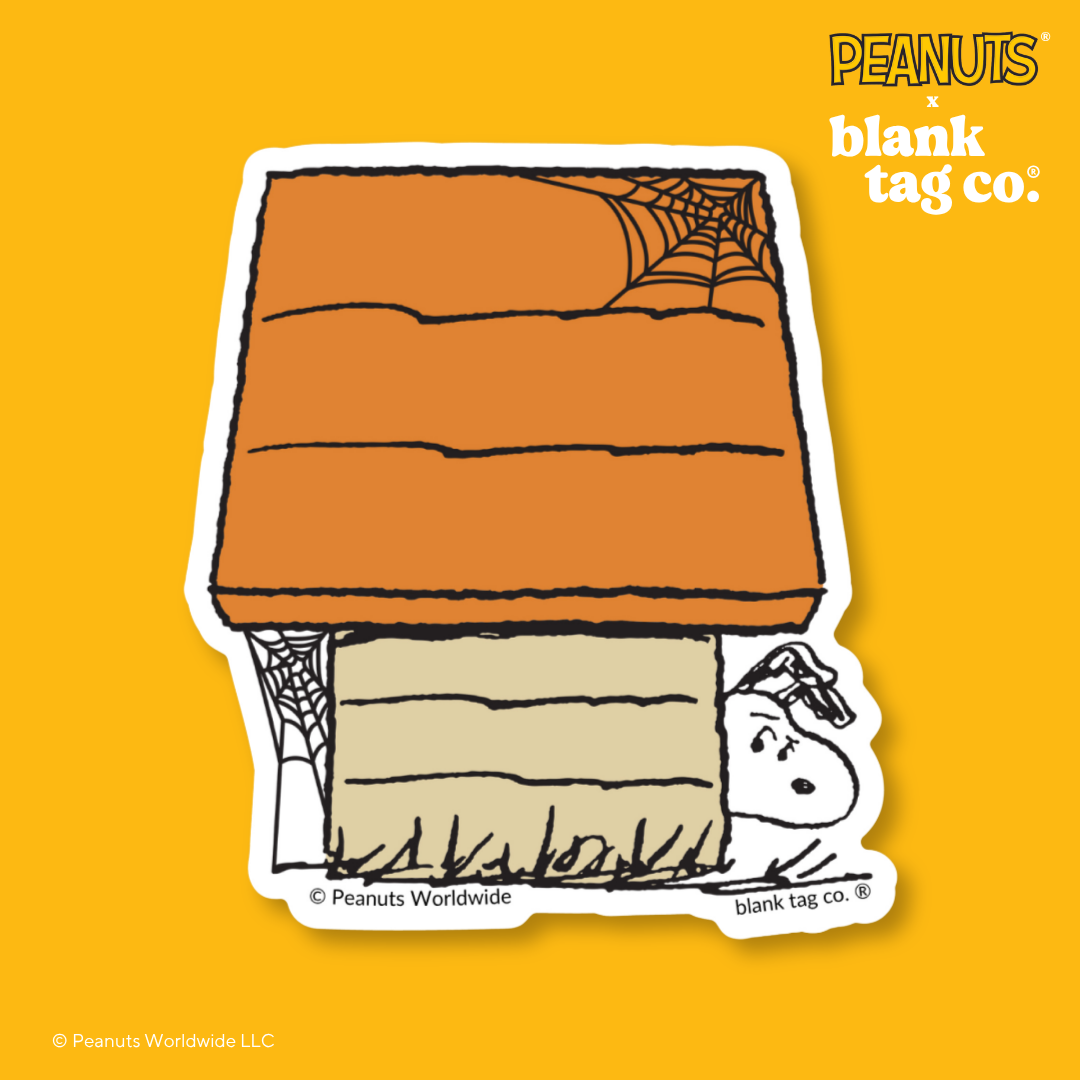 Peanuts® Waterproof Sticker - Snoopy Hiding (Halloween)