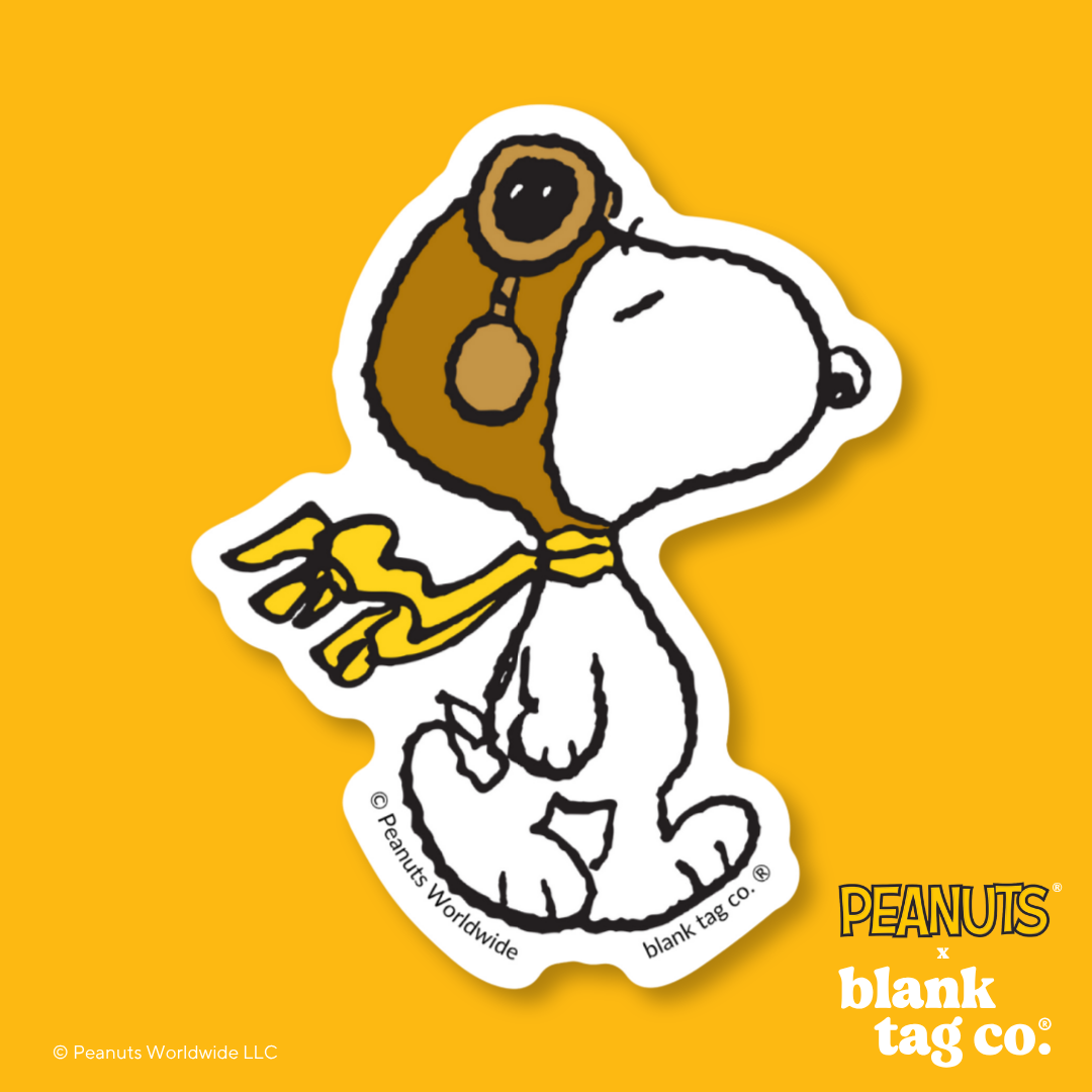 Peanuts® Waterproof Sticker - Walking Flying Ace