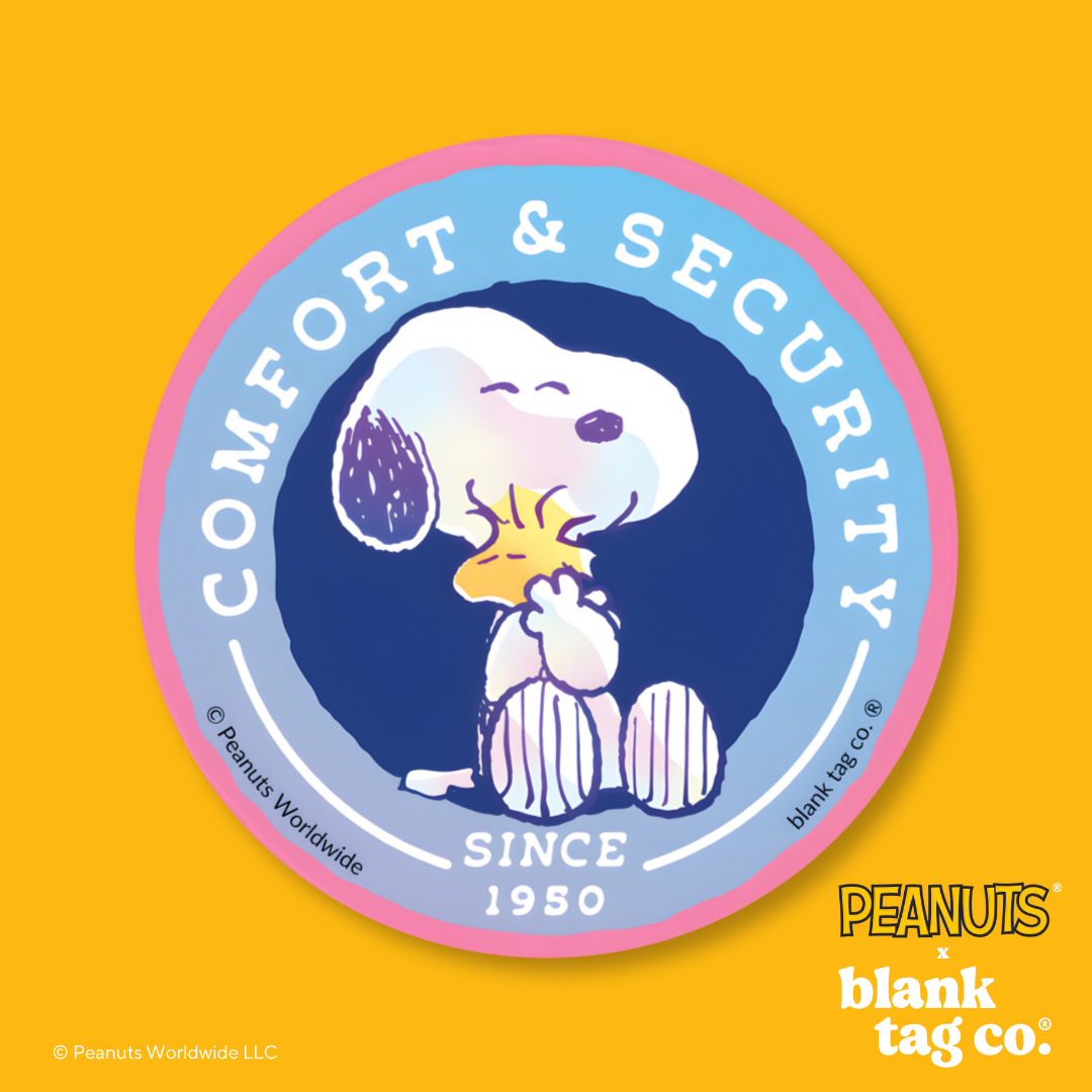 Peanuts® Waterproof Sticker - Comfort and Security Badge