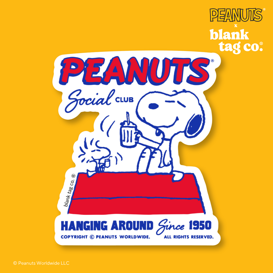 Peanuts® Waterproof Sticker - Peanuts Social Club