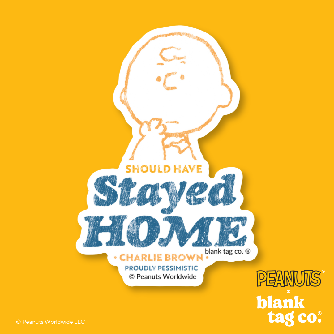 Peanuts® Waterproof Sticker - Should Have Stayed Home