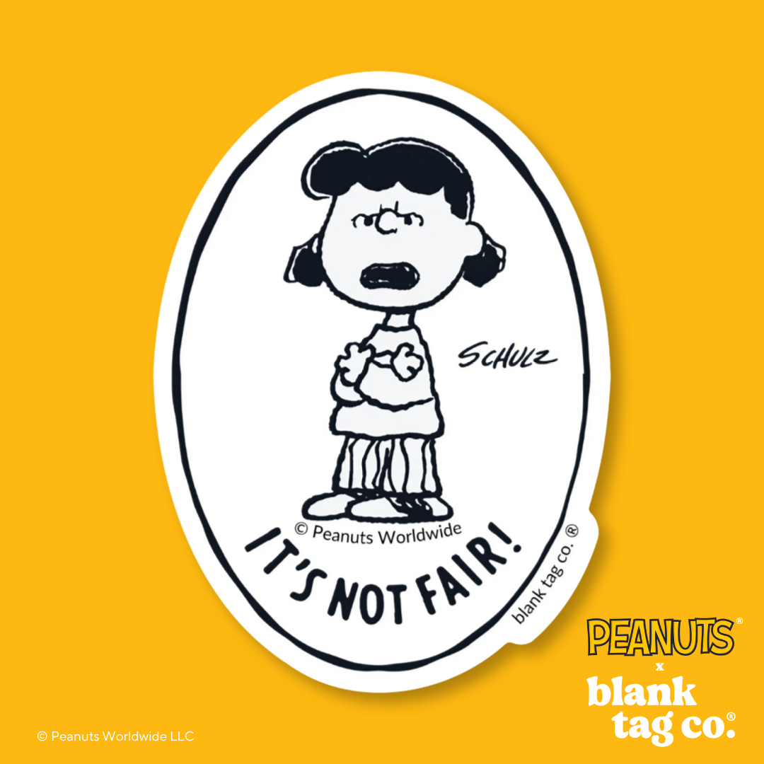 Peanuts® Waterproof Sticker - It's Not Fair