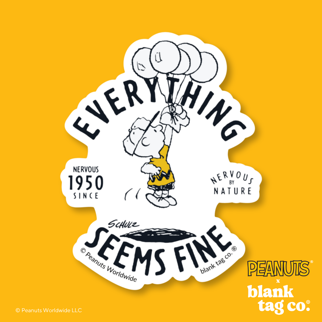 Peanuts® Waterproof Sticker - Everything Seems Fine