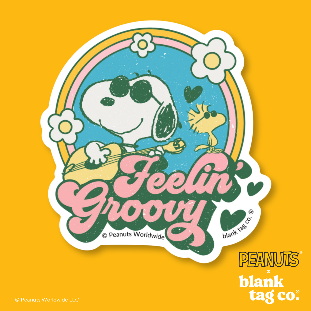Peanuts® Waterproof Sticker - Feelin' Groovy
